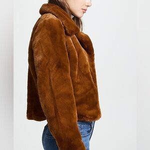 BLANK NYC Cropped Faux Fur Jacket